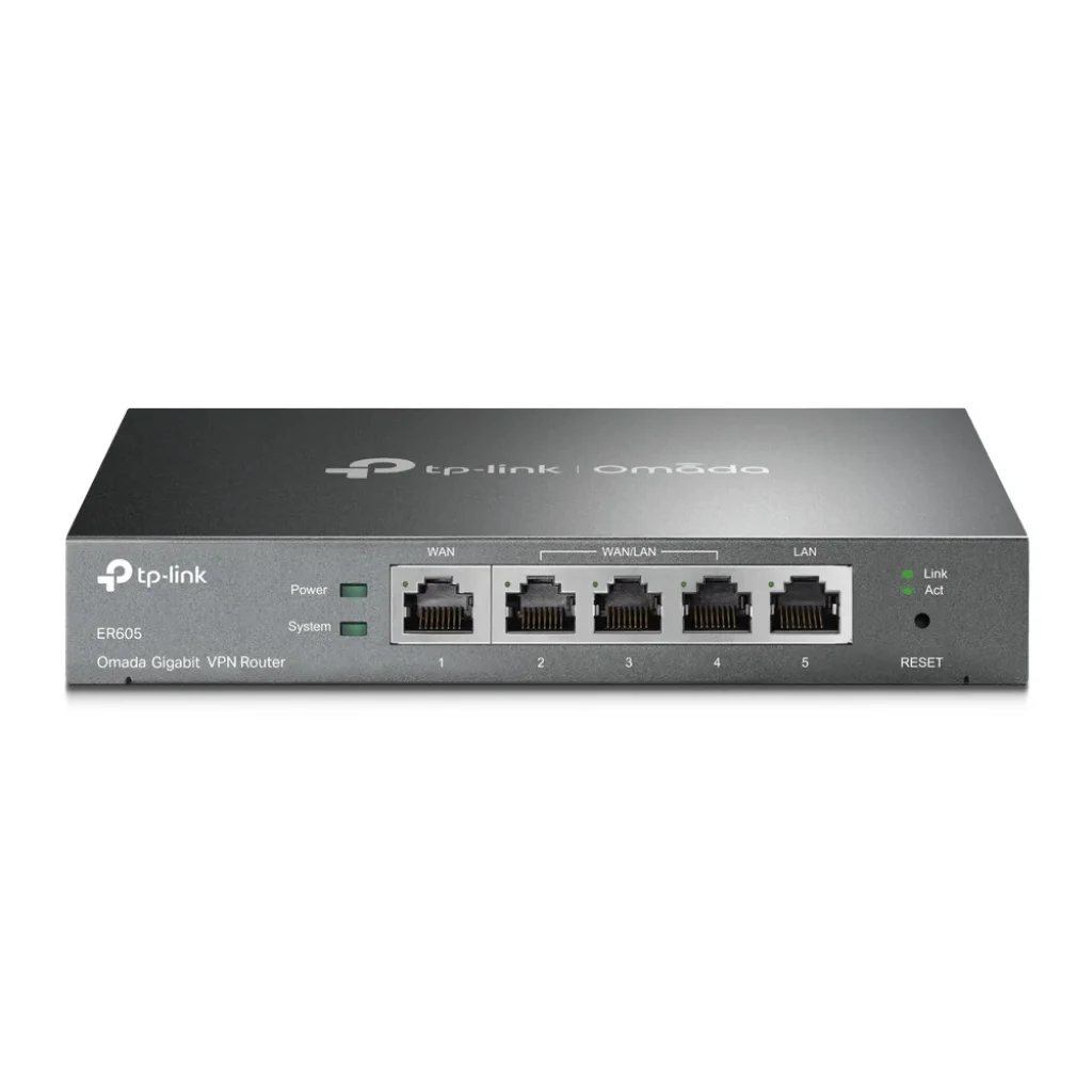 Маршрутизатор TP-LINK ER605 (1xGE LAN, 1xGE WAN, 3xGE LAN, VPN Omada) UA