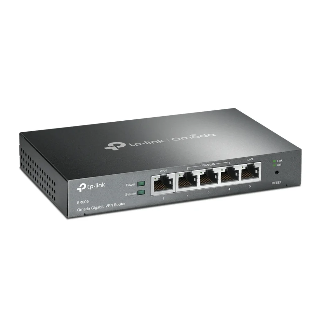Маршрутизатор TP-LINK ER605 (1xGE LAN, 1xGE WAN, 3xGE LAN, VPN Omada) UA