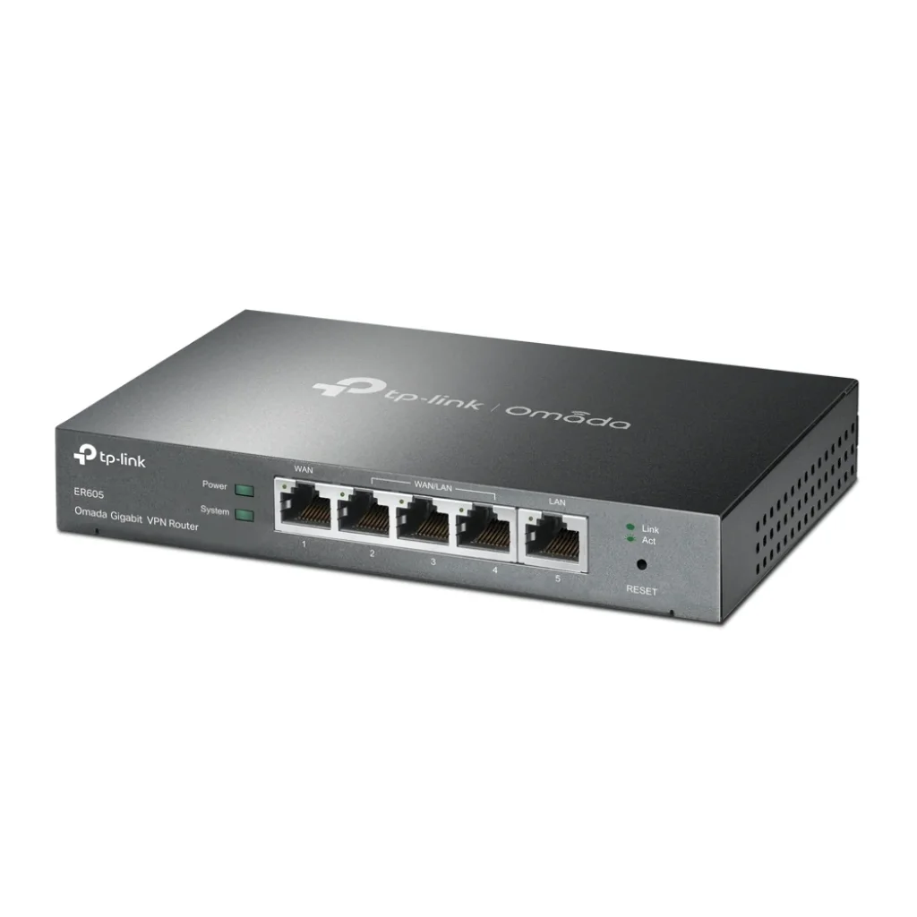 Маршрутизатор TP-LINK ER605 (1xGE LAN, 1xGE WAN, 3xGE LAN, VPN Omada) UA
