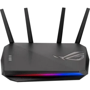 Бездротовий маршрутизатор Asus ROG STRIX GS-AX5400 (AX5400, WiFi 6, 1xGE WAN, 4xGE LAN, 1xUSB 3.2, підтримка 3G/4G-модема, OFDMA, AiMesh, AURA RGB, 6 зовнішні антени) UA