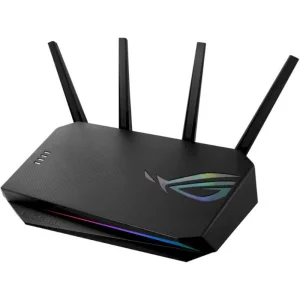 Бездротовий маршрутизатор Asus ROG STRIX GS-AX5400 (AX5400, WiFi 6, 1xGE WAN, 4xGE LAN, 1xUSB 3.2, підтримка 3G/4G-модема, OFDMA, AiMesh, AURA RGB, 6 зовнішні антени) UA