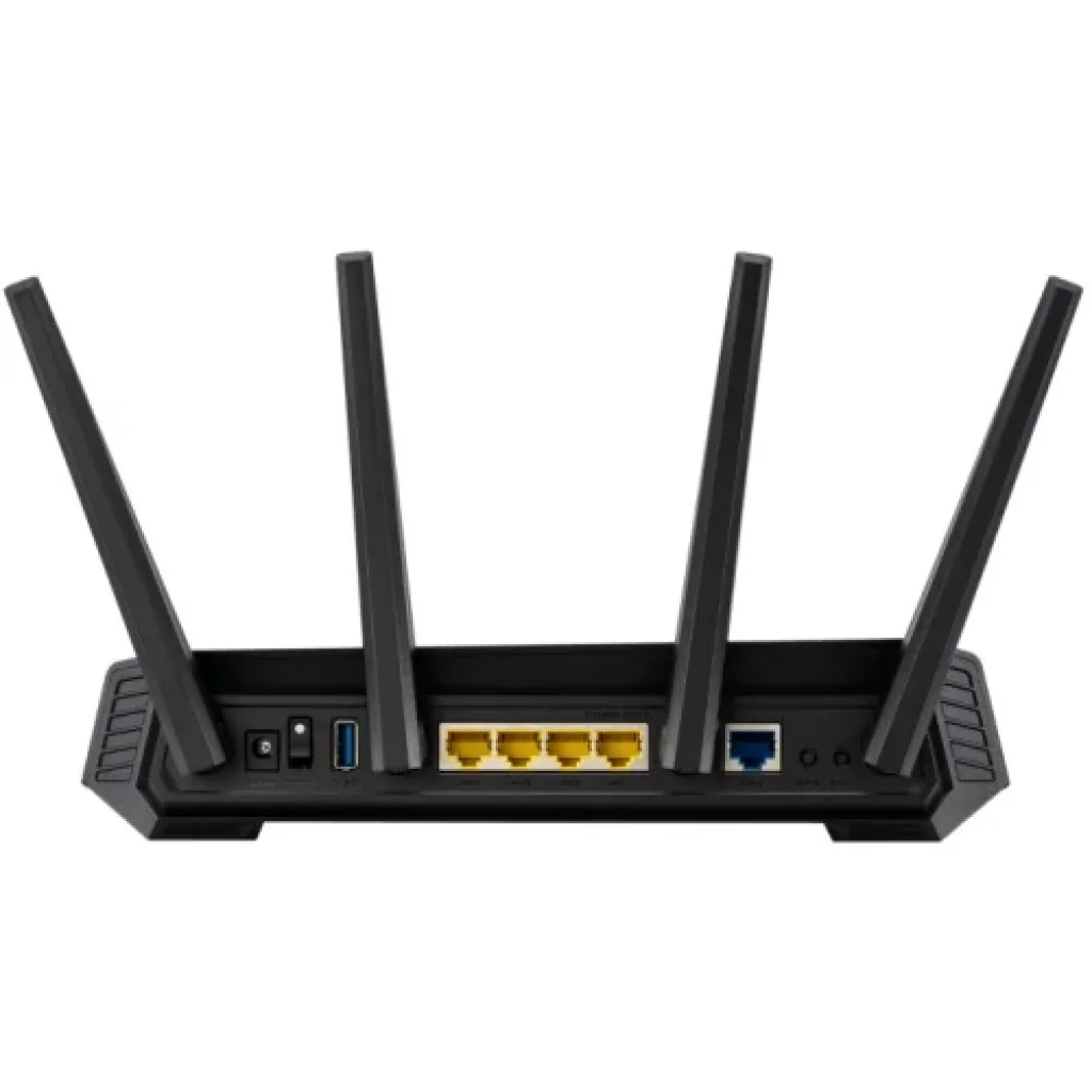 Бездротовий маршрутизатор Asus ROG STRIX GS-AX5400 (AX5400, WiFi 6, 1xGE WAN, 4xGE LAN, 1xUSB 3.2, підтримка 3G/4G-модема, OFDMA, AiMesh, AURA RGB, 6 зовнішні антени) UA