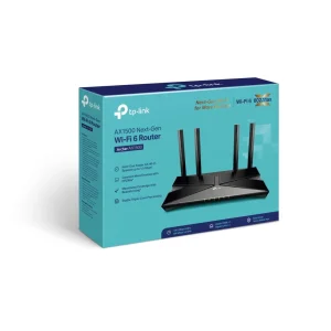 Бездротовий маршрутизатор TP-Link Archer AX1500 (AX1500, Wi-Fi 6, 1хGE WAN, 4хGE LAN, MU-MIMO, Beamforming, 4 антени зовнішніх) UA