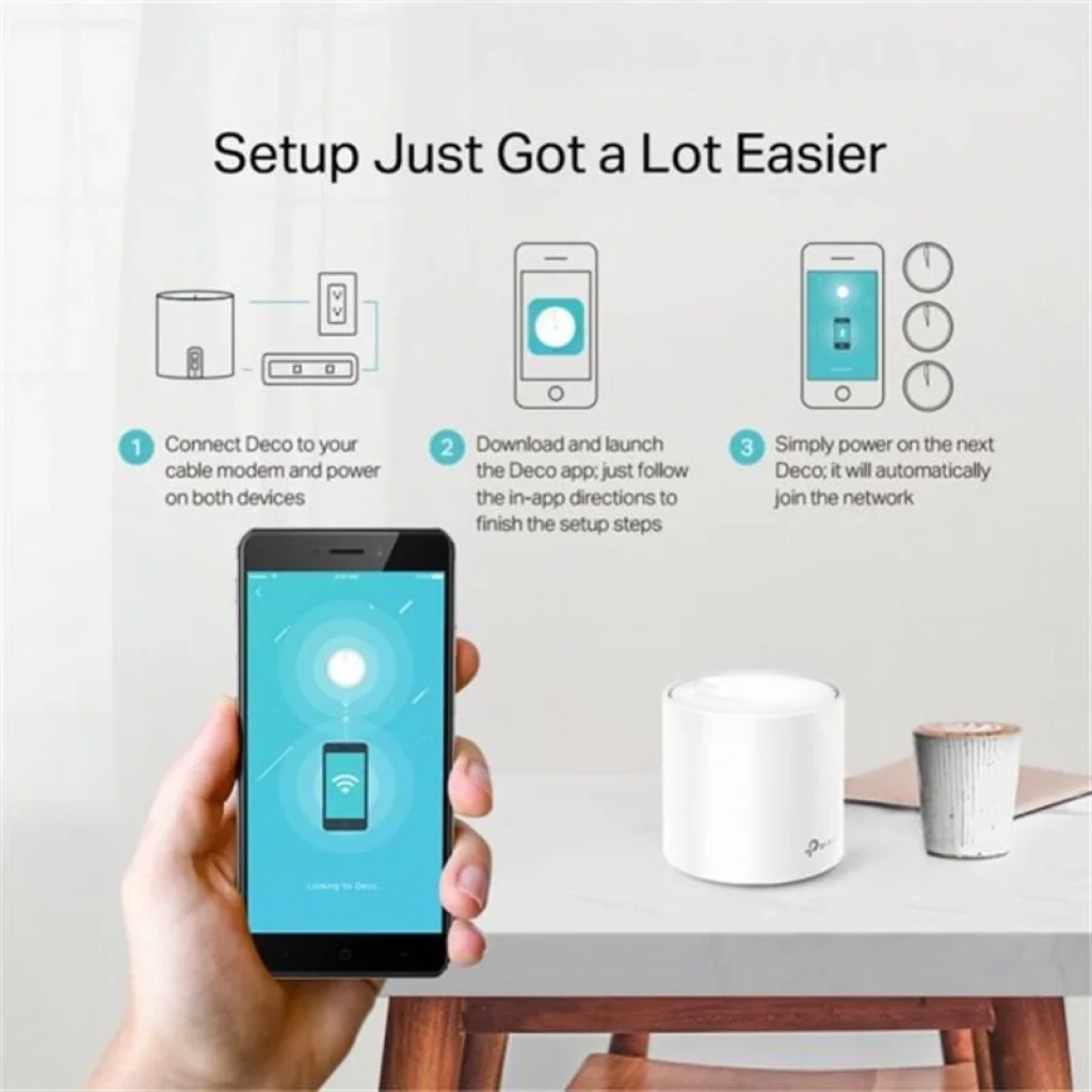 WiFi Mesh система TP-Link Deco X20(1-pack) (AX1800 1xGE LAN 1xGE WAN MU-MIMO OFDMA MESH) UA