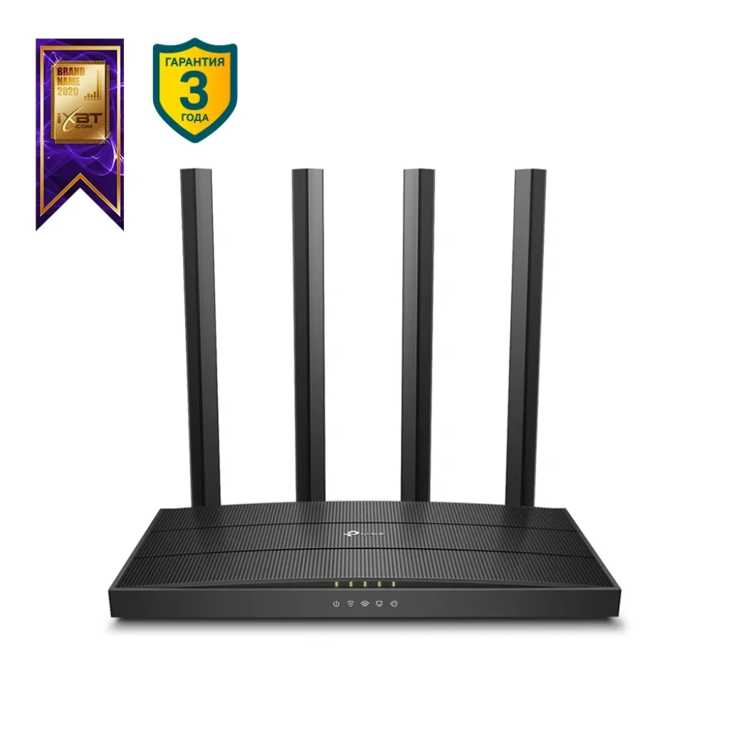 Бездротовий маршрутизатор TP-LINK Archer C6 V4 (AC1200, 1*GE Wan, 4*GE LAN, MU-MIMO, OneMesh, 4 антени) UA
