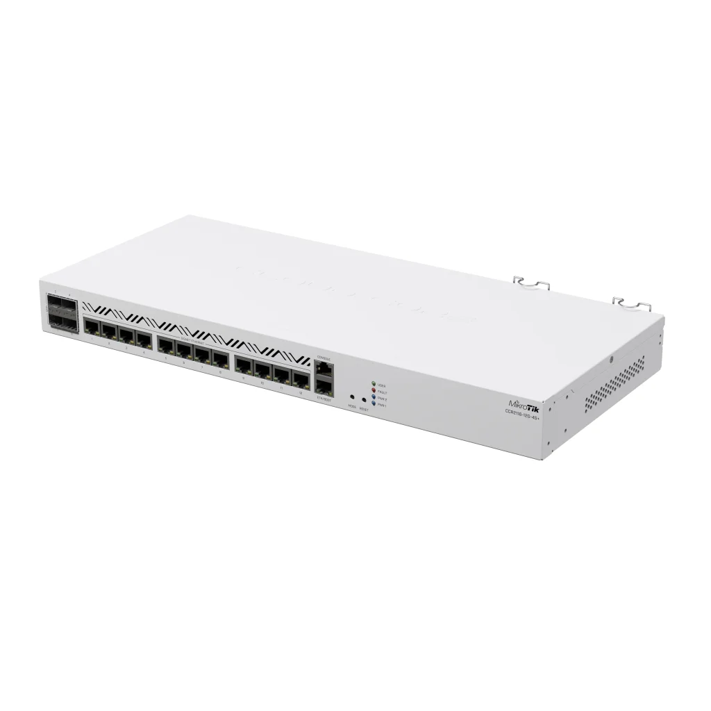 Маршрутизатор MikroTik CCR2116-12G-4S+ (12хGE, 4xSFP+, RouterOS 7, 2xPSU, M.2 PCIe x1, L6) UA