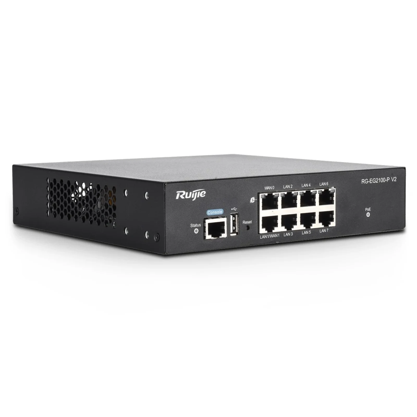 Маршрутизатор Ruijie RG-EG2100-P v2 (1xGE WAN, 1xGE WAN/PoE+ LAN, 6xGE PoE+ LAN, max PoE 135W, NGFW, Ruijie cloud) UA