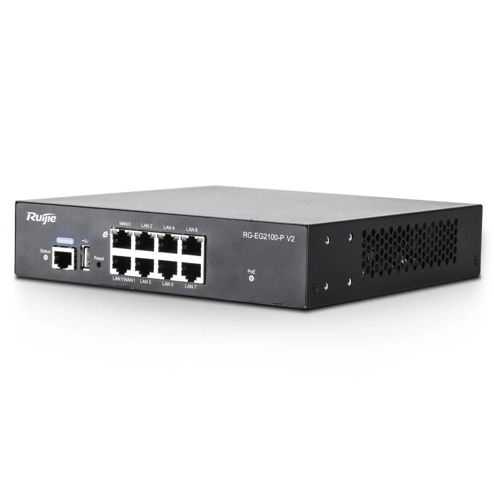 Маршрутизатор Ruijie RG-EG2100-P v2 (1xGE WAN, 1xGE WAN/PoE+ LAN, 6xGE PoE+ LAN, max PoE 135W, NGFW, Ruijie cloud) UA