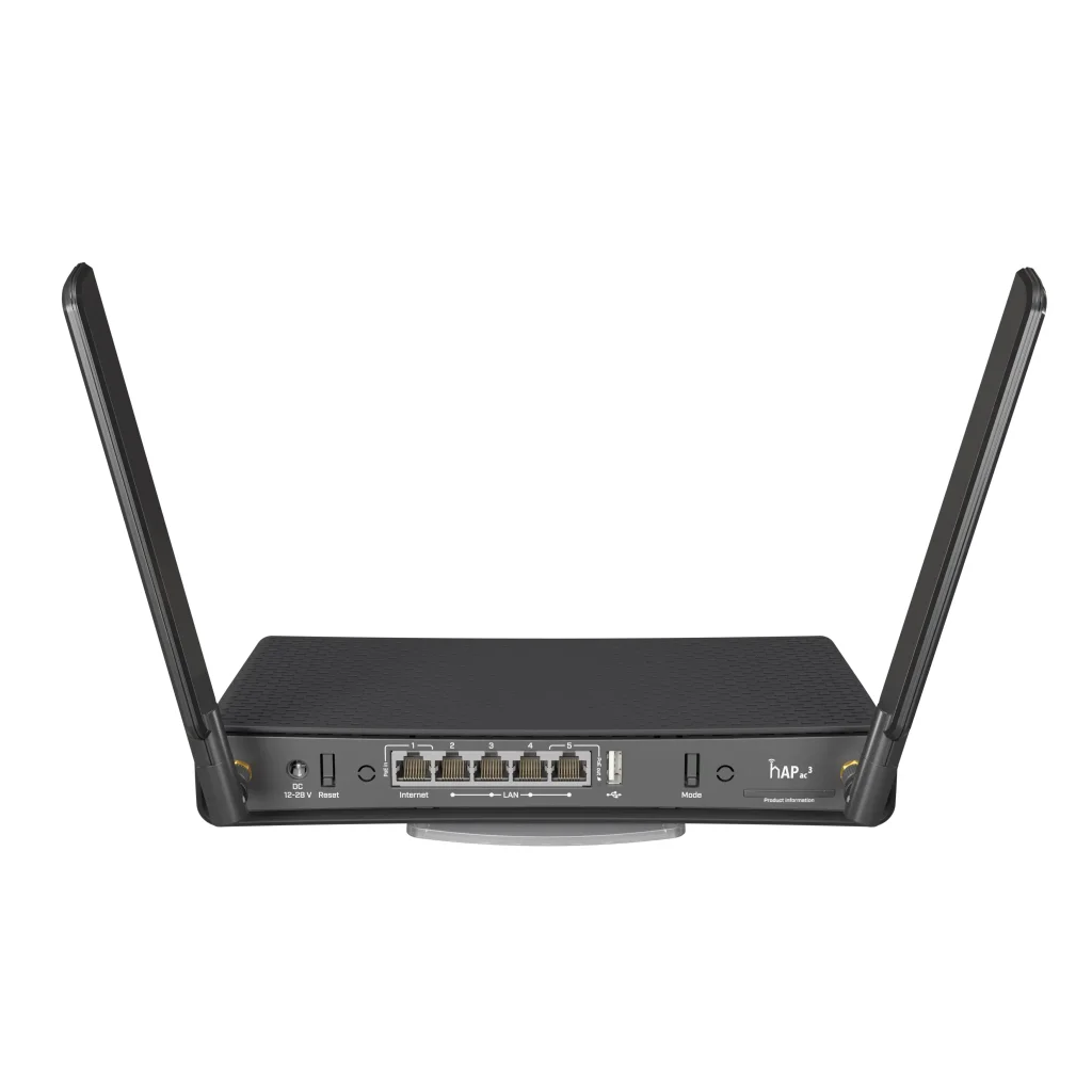 Беспроводной маршрутизатор Mikrotik hAP AC3 RBD53iG-5HacD2HnD (AC1200, 5xGE, 1xUSB, 5,5dBi) UA