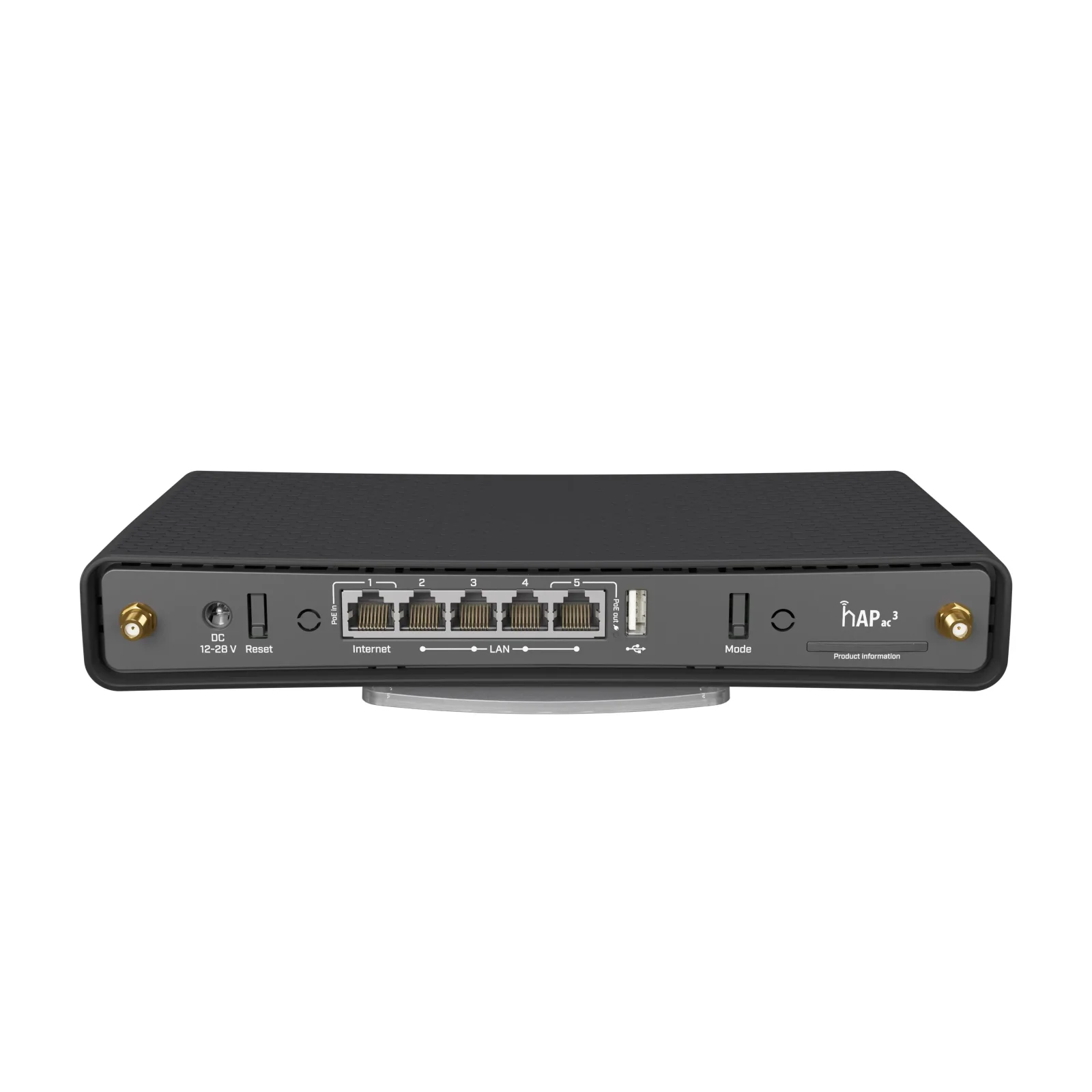 Бездротовий маршрутизатор Mikrotik hAP AC3 RBD53iG-5HacD2HnD (AC1200, 5xGE, 1xUSB, 5,5dBi) UA