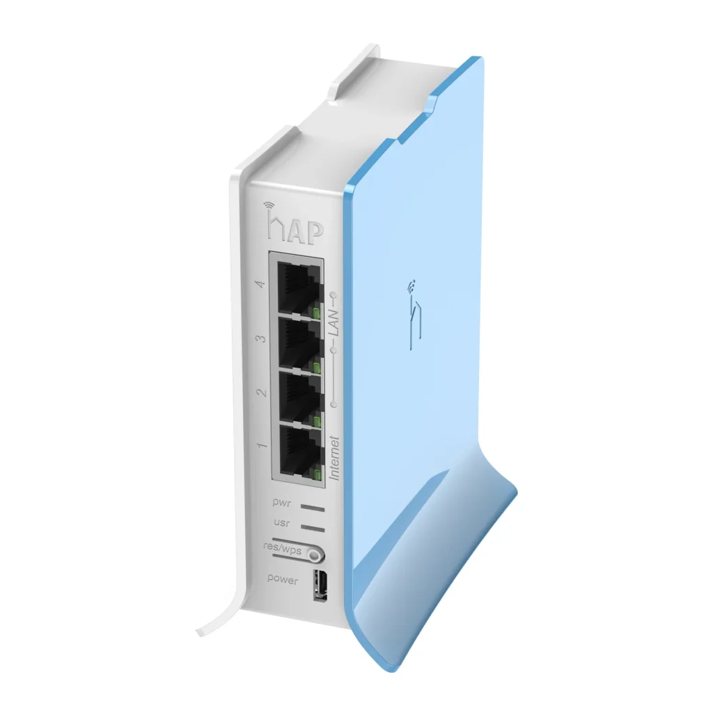 Беспроводной маршрутизатор Mikrotik hAP lite TC RB941-2ND-TC (N300, 650MHz/32Mb, 4x10/100 Ethernet ports, 1,5 dBi, Tower Case) UA