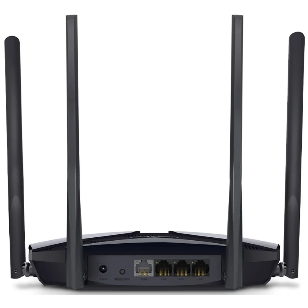 Беспроводной маршрутизатор Mercusys MR1800X (AX1800 Wi-Fi 6, 1хGE WAN, 3хGE LAN, MU-MIMO, 4 антены) UA