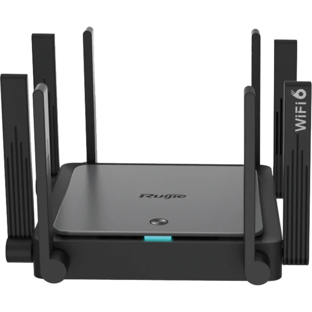 Беспроводной маршрутизатор Ruijie Reyee RG-EW3200GX PRO (AX3200, WiFi6, 1xGE Wan, 4xGE LAN, MU-MIMO, Ruijie Cloud/App, Reyee MESH, 8x внешн антен) UA