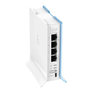 Беспроводной маршрутизатор Mikrotik hAP lite TC RB941-2ND-TC (N300, 650MHz/32Mb, 4x10/100 Ethernet ports, 1,5 dBi, Tower Case) UA