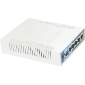 Бездротовий маршрутизатор Mikrotik hAP AC RB962UiGS-5HacT2HnT (AC, 720MHz/128Mb, 5x10/100/1000 Ethernet ports, 1xSFP, 2,5 dBi) UA