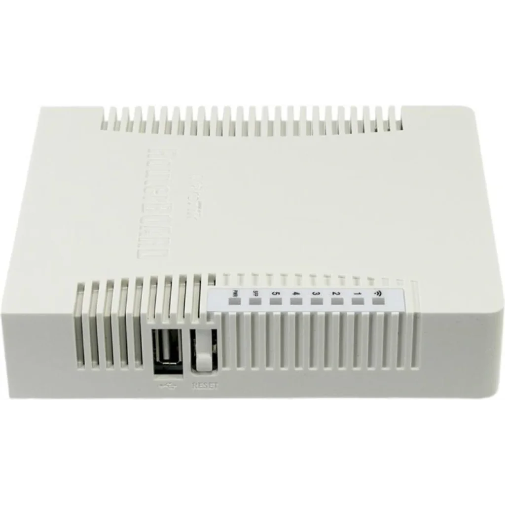 Бездротовий маршрутизатор Mikrotik hAP AC RB962UiGS-5HacT2HnT (AC, 720MHz/128Mb, 5x10/100/1000 Ethernet ports, 1xSFP, 2,5 dBi) UA