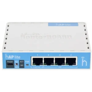 Беспроводной маршрутизатор Mikrotik hAP lite RB941-2ND classic (N300, 650MHz/32Mb, 4xFE, 1,5 dBi) UA