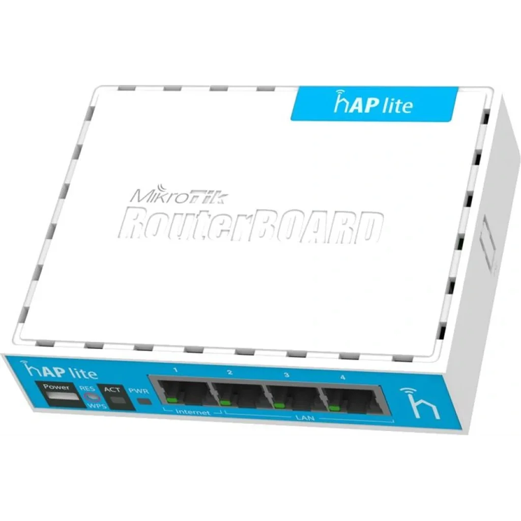 Бездротовий маршрутизатор Mikrotik hAP lite RB941-2ND classic (N300, 650MHz/32Mb, 4xFE, 1,5 dBi) UA