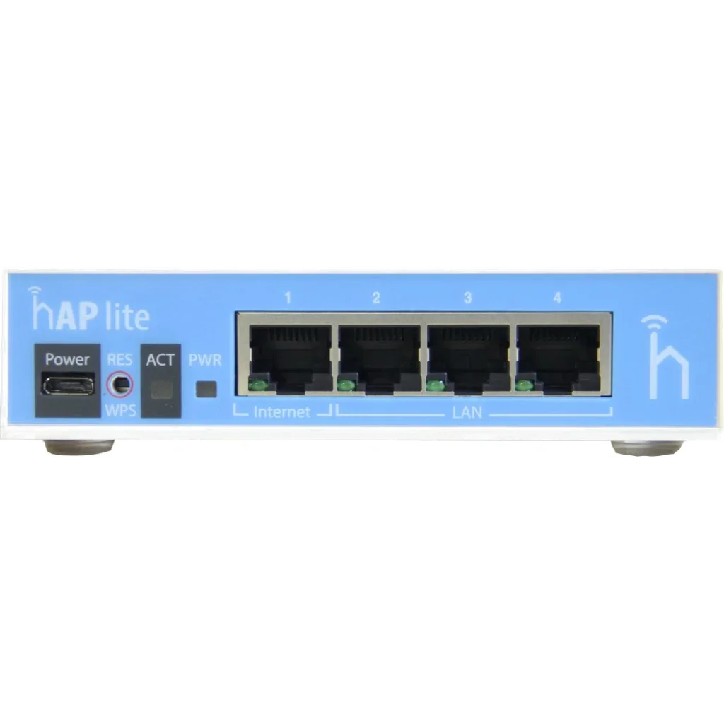 Бездротовий маршрутизатор Mikrotik hAP lite RB941-2ND classic (N300, 650MHz/32Mb, 4xFE, 1,5 dBi) UA