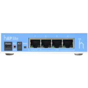 Бездротовий маршрутизатор Mikrotik hAP lite RB941-2ND classic (N300, 650MHz/32Mb, 4xFE, 1,5 dBi) UA