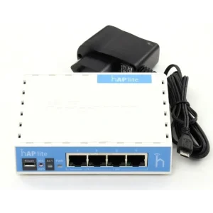Бездротовий маршрутизатор Mikrotik hAP lite RB941-2ND classic (N300, 650MHz/32Mb, 4xFE, 1,5 dBi) UA
