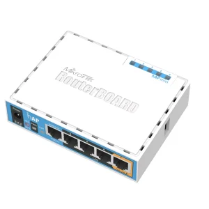 Бездротовий маршрутизатор MikroTik hAP RB951Ui-2ND (N300, 650MHz/64Mb, 5хFE, 1хUSB, 580mW, PoE in, PoE out, антена 2,5 дБи) UA