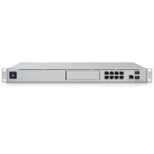 Маршрутизатор Ubiquiti UniFi Dream Machine Special Edition (UDM-SE) (NVR+Cloud Key+Switch) (Dual WAN:1xSFP+, 1x2.5G LAN, 2xGE PoE+, 6xGE PoE, max PoE 150W, 128Gb SSD, BT, 1U rack mount) UA