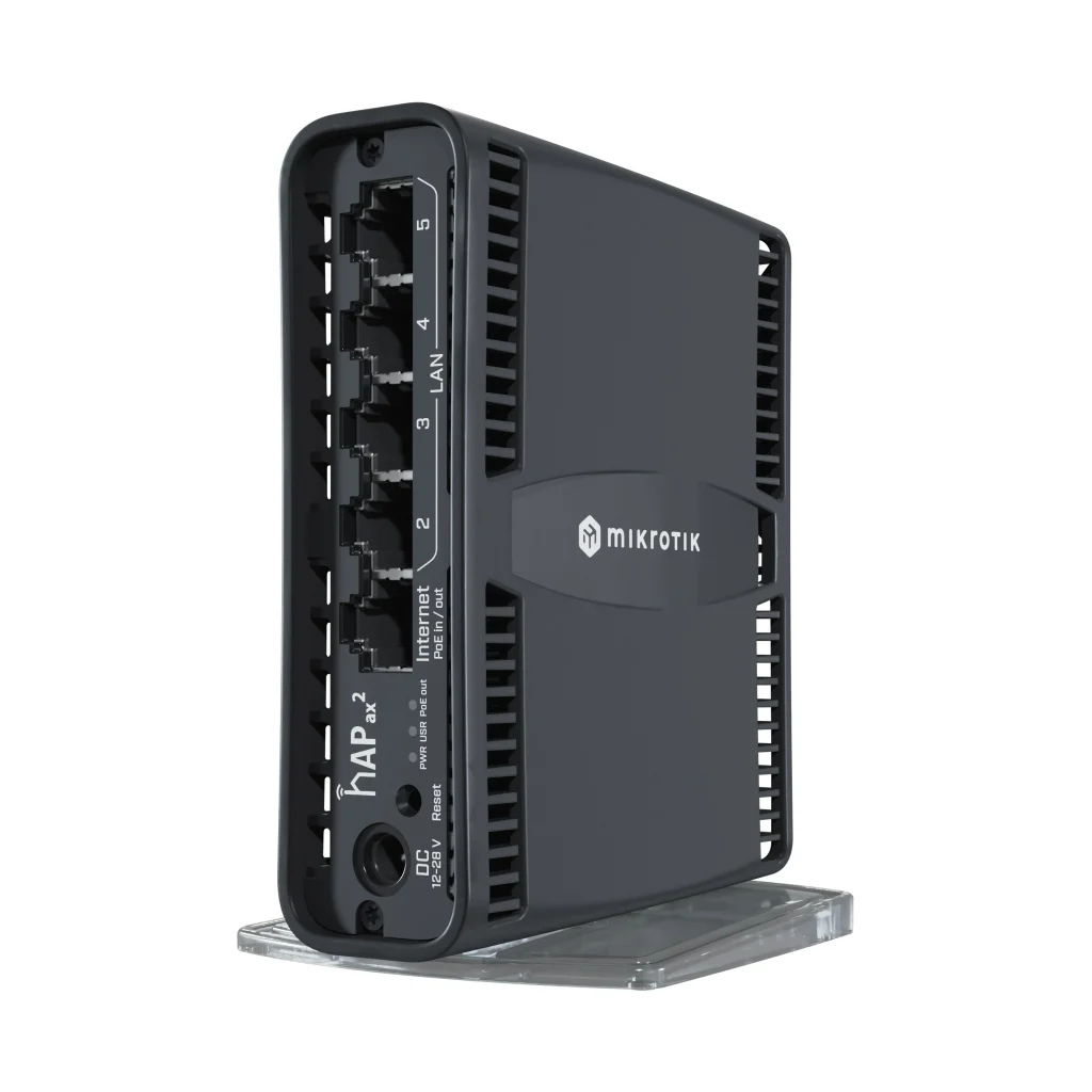 Бездротовий маршрутизатор MikroTik hAP AX2 (C52iG-5HaxD2HaxD-TC) (AX1800, WiFi6, 5xGE, WPA3,POE in/out, антени- 4dBi-2,4G/ 4,5dBi-5G) UA