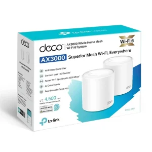 WiFi Mesh система TP-Link Deco X50(2-pack) (AX3000 Wi-Fi6, 3xGE WAN/LAN, 2x2 MU-MIMO, OFDMA) UA