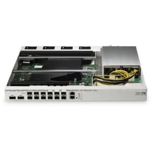 Маршрутизатор MikroTik CCR2216-1G-12XS-2XQ (2xQSFP28 100Gbit, 12xSFP28 40Gbit, 1xGE, 2Ghz 16-core CPU, 16 GB RAM,128mb NAND, 2xM.2 SATA,2xPSU, L3) UA