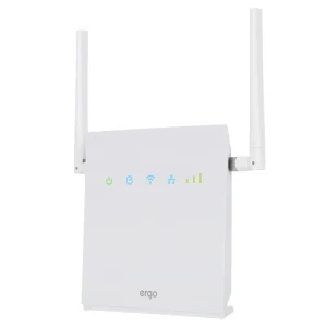 Беспроводной маршрутизатор ERGO R0516 c АКБ (N300, 4G/LTE cat4., 2xFE LAN, SIM, 3000mAh, 2x 5dBi внешние съёмные антенны), R0516 w/battery UA
