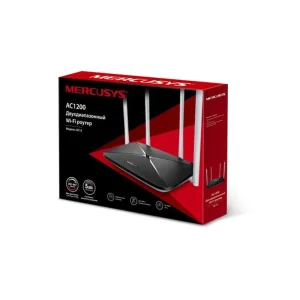 Беспроводной маршрутизатор Mercusys AC12 (AC1200, 1хFE Wan, 4хFE LAN, 4 антенны)_EU, AC12_EU UA