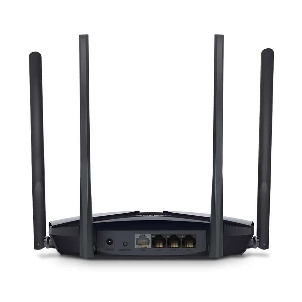 Беспроводной маршрутизатор Mercusys MR80X (AX3000 Wi-Fi6, 1xGE WAN, 3XGE LAN, 4 антенны) UA