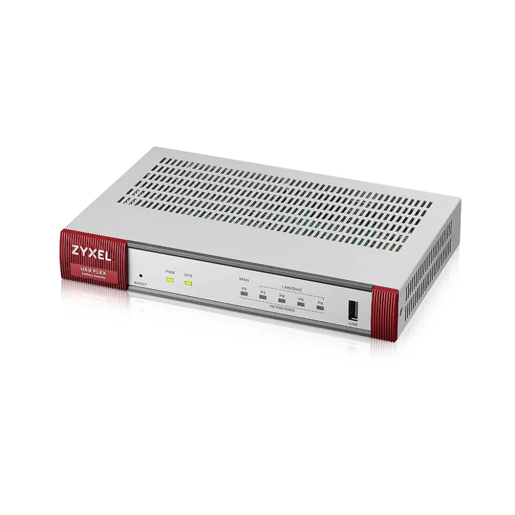 Міжмережевий екран ZYXEL USG FLEX 50 (USGFLEX50-EU0101F) (1xGE WAN, 4xGE LAN/DMZ, 1xUSB3.0, SecuReporter и контентная фильтрация) UA