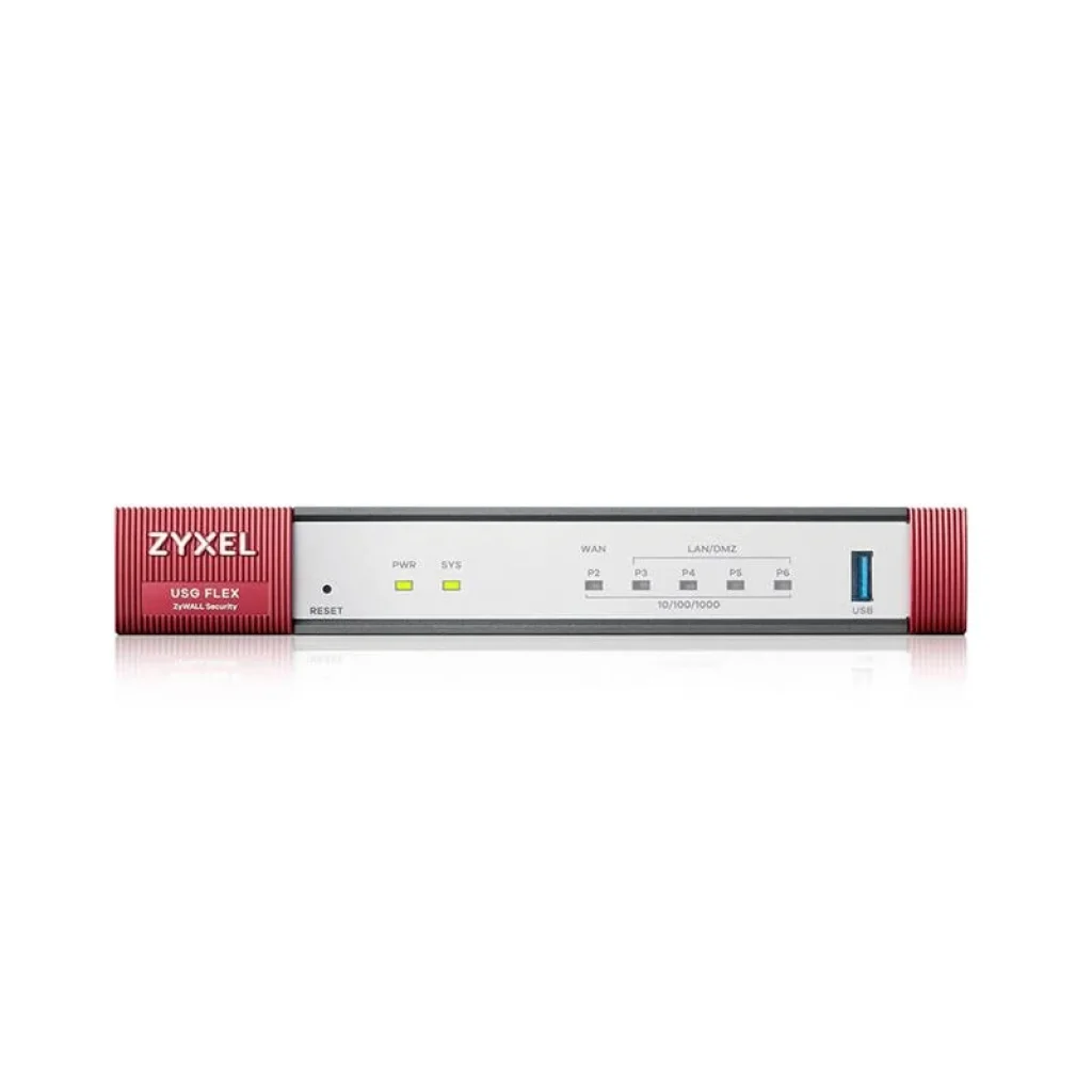 Міжмережевий екран ZYXEL USG FLEX 50 (USGFLEX50-EU0101F) (1xGE WAN, 4xGE LAN/DMZ, 1xUSB3.0, SecuReporter и контентная фильтрация) UA