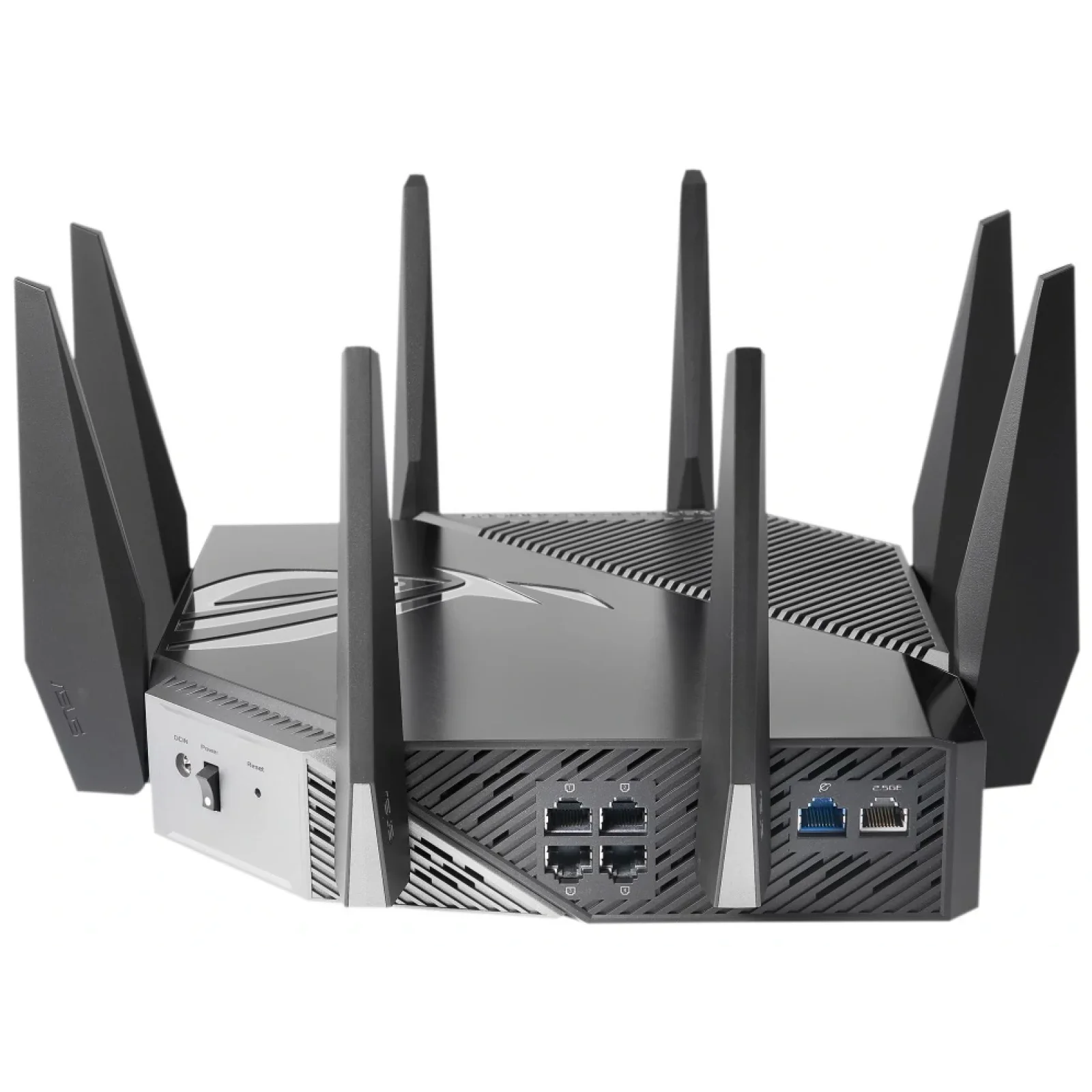 Беспроводной маршрутизатор Asus ROG Rapture GT-AXE11000 (Wi-Fi 6E/6, 1x2.5GE WAN/LAN 1xGE WAN, 4xGE LAN, 2*USB 3.2, AiMesh, 8 антен) UA