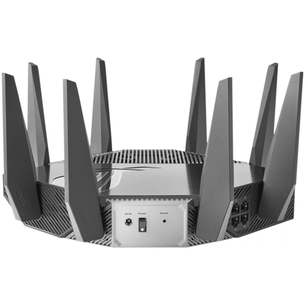Бездротовий маршрутизатор Asus ROG Rapture GT-AXE11000 (Wi-Fi 6E/6, 1x2.5GE WAN/LAN 1xGE WAN, 4xGE LAN, 2*USB 3.2, AiMesh, 8 антен) UA