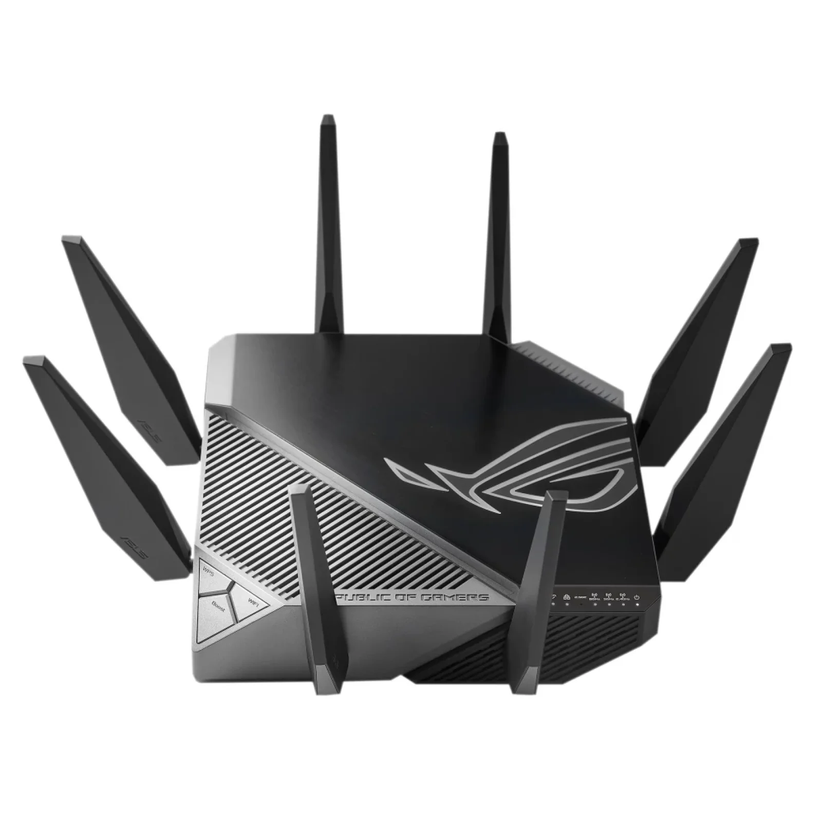Беспроводной маршрутизатор Asus ROG Rapture GT-AXE11000 (Wi-Fi 6E/6, 1x2.5GE WAN/LAN 1xGE WAN, 4xGE LAN, 2*USB 3.2, AiMesh, 8 антен) UA