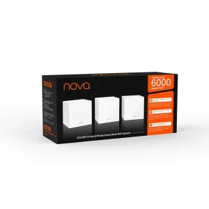 WiFi Mesh система Tenda MW12(3-pack) (AC2100, 3xGE LAN, Beam Forming, MU-MIMO, 4xInternal antenna) UA