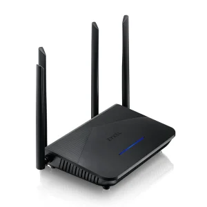 Бездротовий маршрутизатор ZYXEL NBG7510 (NBG7510-EU0101F) (AX1800, WiFi6, 1xGE WAN, 3xGE LAN, 2xFXS, MU-MIMO, 4 антени) UA