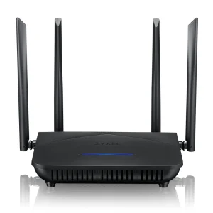 Бездротовий маршрутизатор ZYXEL NBG7510 (NBG7510-EU0101F) (AX1800, WiFi6, 1xGE WAN, 3xGE LAN, 2xFXS, MU-MIMO, 4 антени) UA