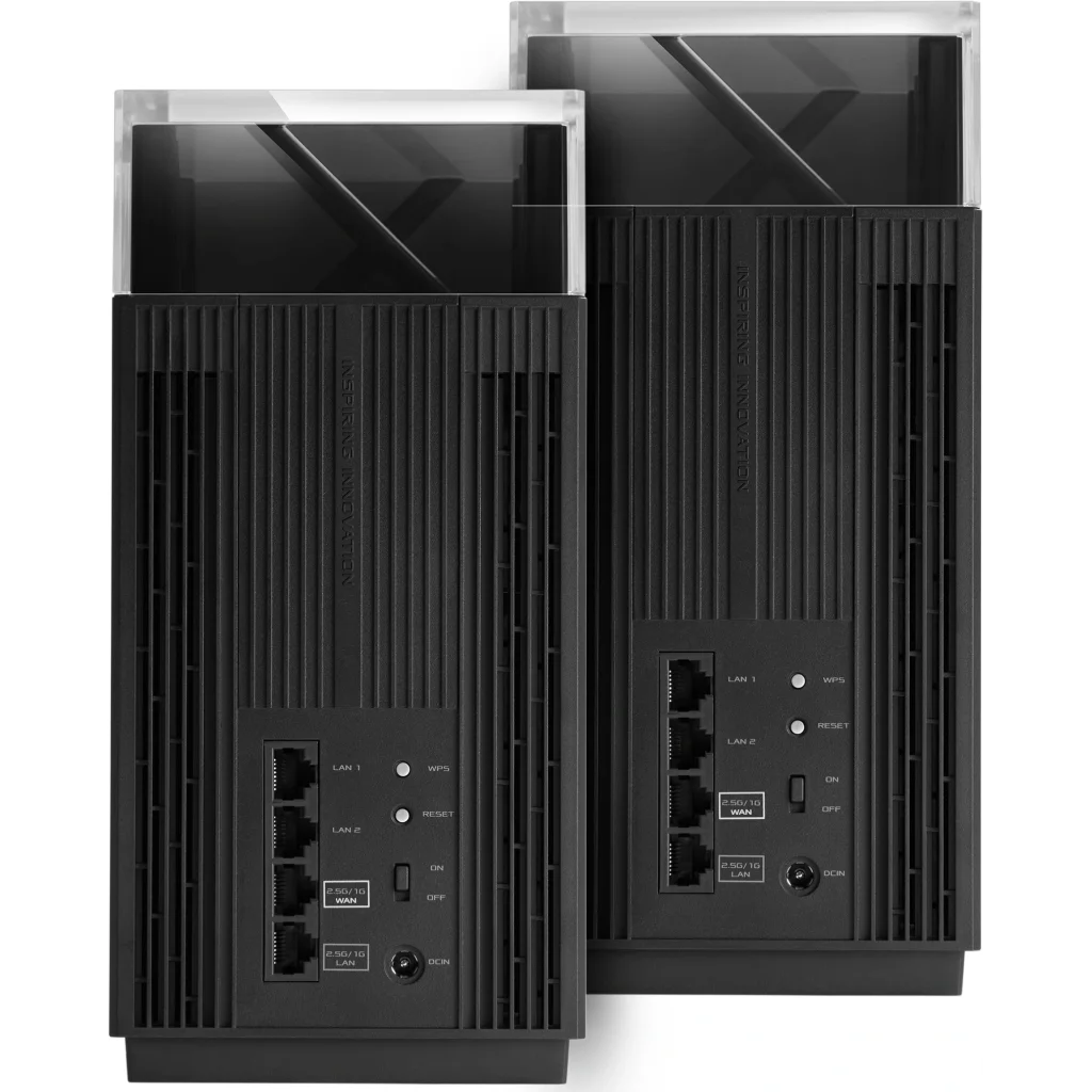 Беспроводной маршрутизатор Asus ZenWiFi Pro ET12 (2-PK) (AXE11000 Wi-Fi 6/6E, 1x2.5GE WAN, 1x2.5GE LAN, 2xGE LAN, AiMesh), ET12(2-PK) UA