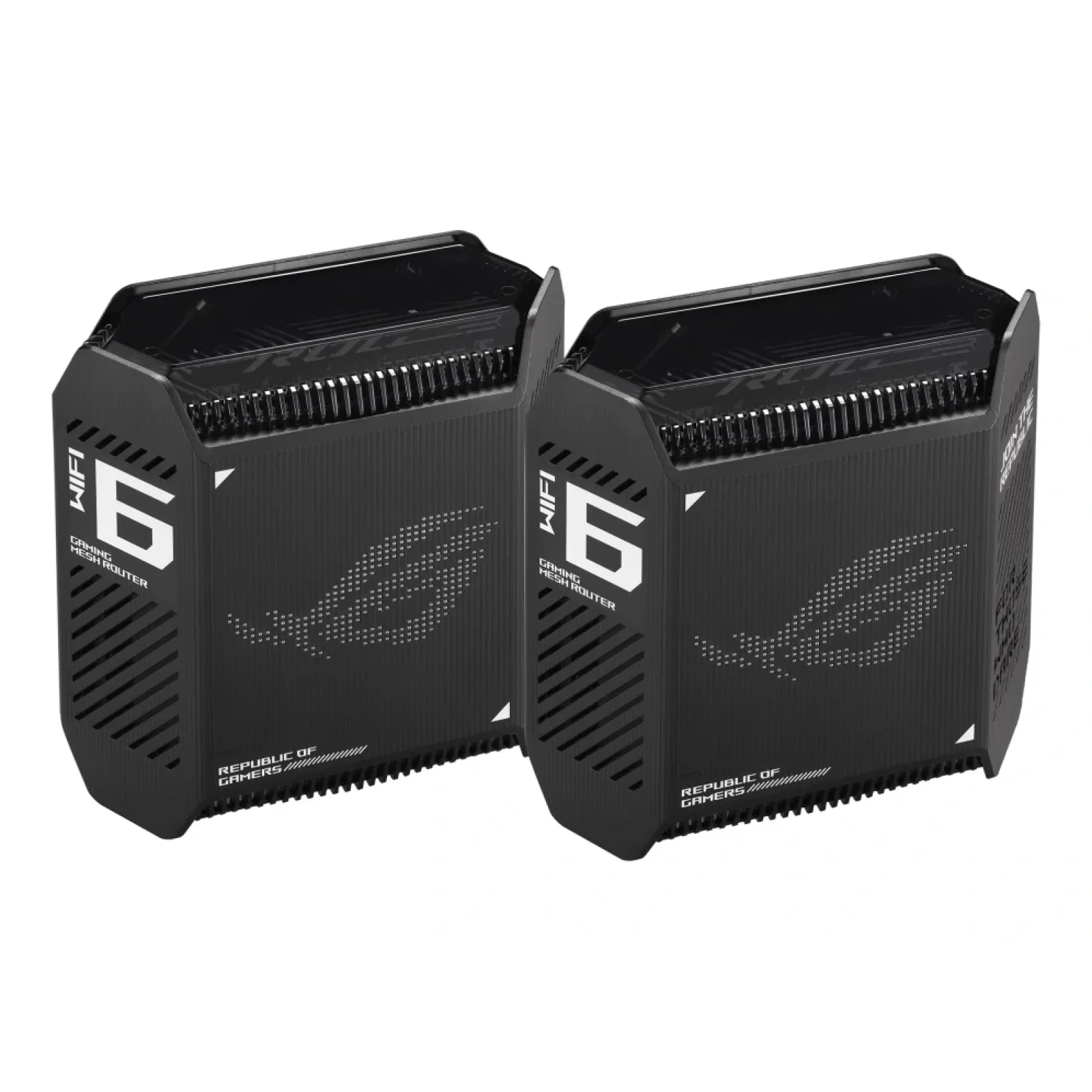 Беспроводной маршрутизатор Asus ROG Rapture Gaming Mesh System GT6 (2PK black) (AX10000, 1x2.5G WAN, 3xGE LAN, 1xUSB 3.2 Gen 1 x 1, 9 внутренних антен), GT6(B-2-PK) UA