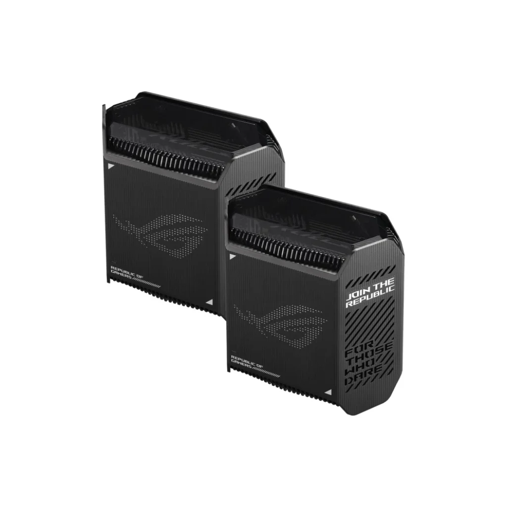 Бездротовий маршрутизатор Asus ROG Rapture Gaming Mesh System GT6 (2PK black) (AX10000, 1x2.5G WAN, 3xGE LAN, 1xUSB 3.2 Gen 1 x 1, 9 внутрішніх антен), GT6(B-2-PK) UA