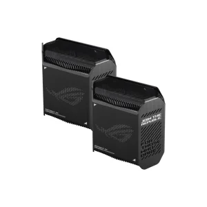 Бездротовий маршрутизатор Asus ROG Rapture Gaming Mesh System GT6 (2PK black) (AX10000, 1x2.5G WAN, 3xGE LAN, 1xUSB 3.2 Gen 1 x 1, 9 внутрішніх антен), GT6(B-2-PK) UA