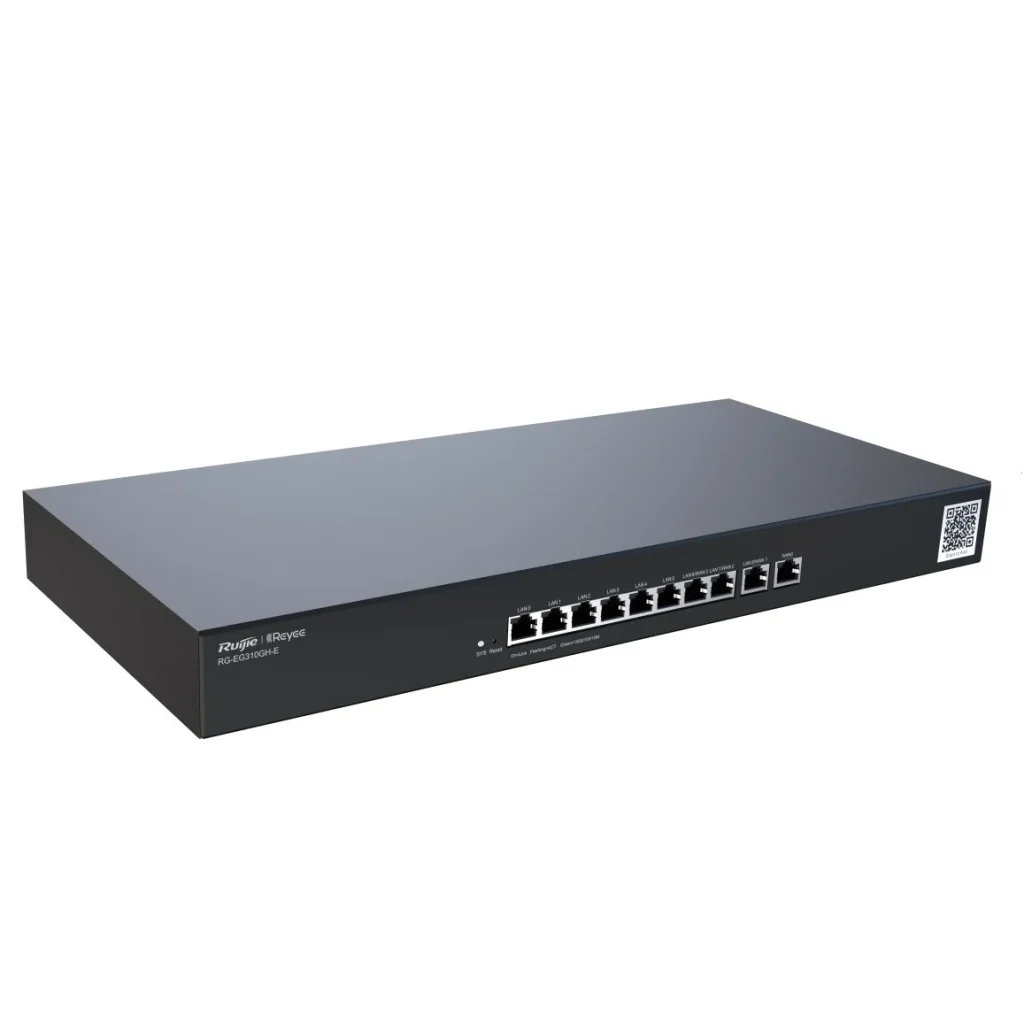 Маршрутизатор Ruijie Reyee RG-EG310GH-E (1xGE WAN, 3xGE WAN/LAN, 6xGE LAN, controller APs, VPN, Cloud Managed) UA