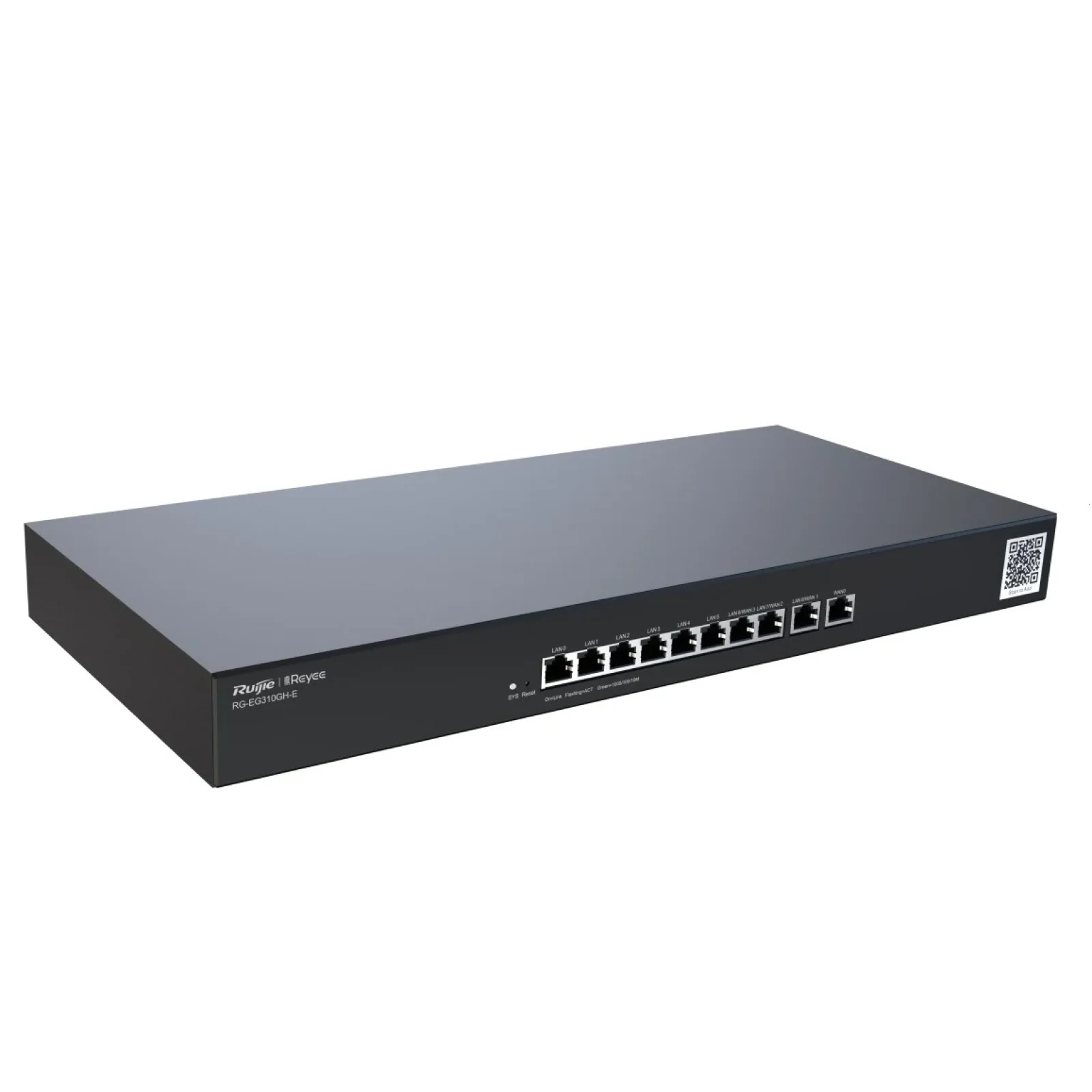 Маршрутизатор Ruijie Reyee RG-EG310GH-E (1xGE WAN, 3xGE WAN/LAN, 6xGE LAN, controller APs, VPN, Cloud Managed) UA