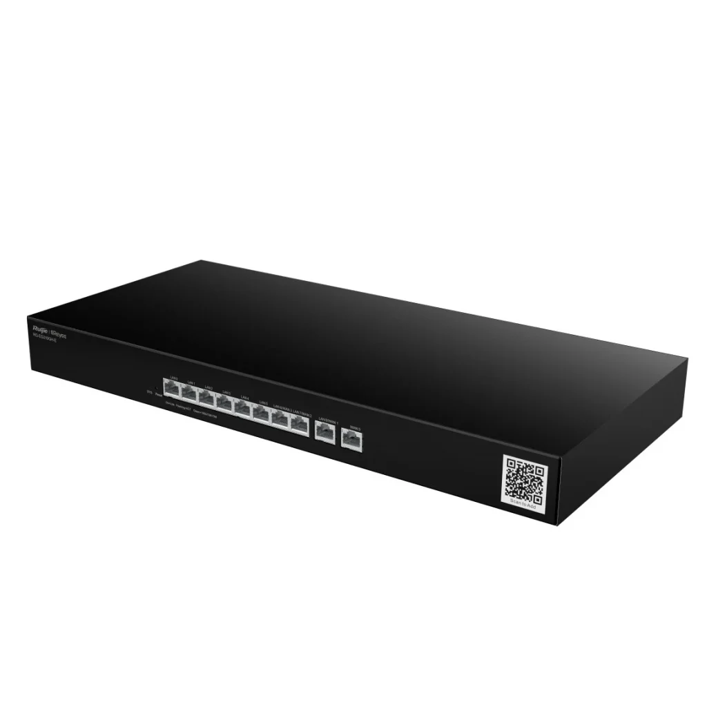 Маршрутизатор Ruijie Reyee RG-EG310GH-E (1xGE WAN, 3xGE WAN/LAN, 6xGE LAN, controller APs, VPN, Cloud Managed) UA