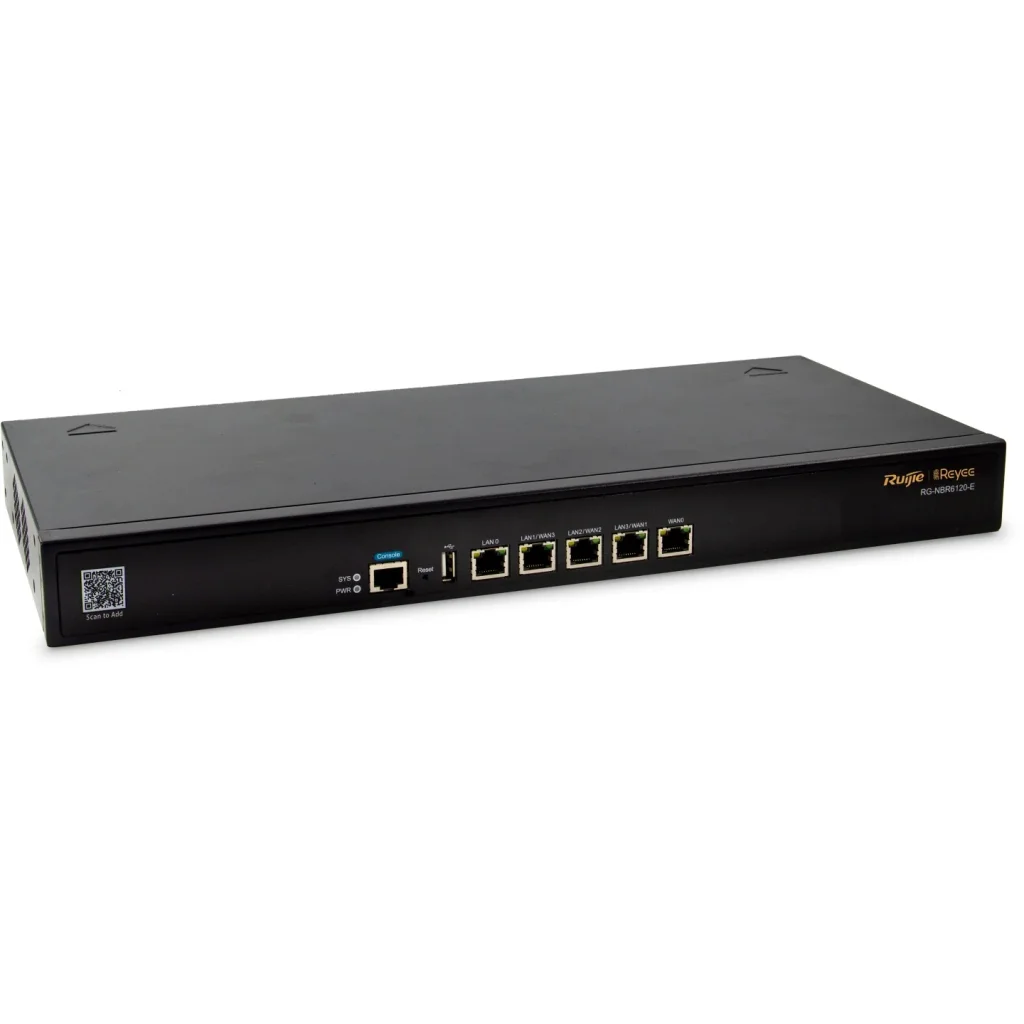 Маршрутизатор Ruijie Reyee RG-NBR6120-E (1xGE WAN, 3xGE WAN/LAN, 1xGE LAN, controller APs, VPN, Cloud Managed) UA