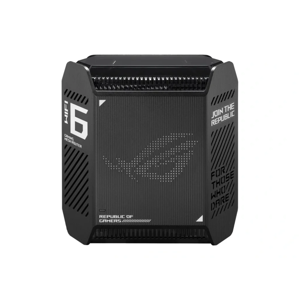 Беспроводной маршрутизатор Asus ROG Rapture Gaming Mesh System GT6 (1PK black) (AX10000, 1x2.5G WAN, 3xGE LAN, 1xUSB 3.2, 9 внутренних антен), GT6(B-1-PK) UA